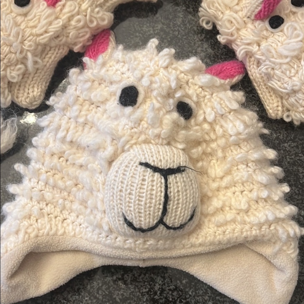 Cute hat & glove set for kids - Picture 1 of 7